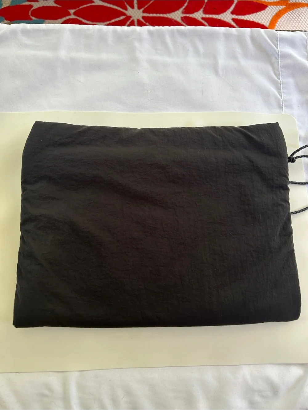 Bottega Veneta Black Nylon Zip Clutch Unisex Travel Pouch Made in Italy
